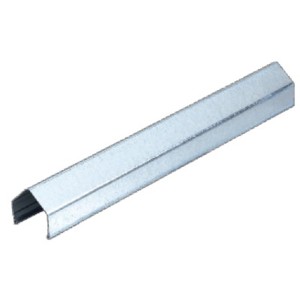 T & J PROTEC Rahmenprofil aus Metall in Stahloptik für Zaunbau und Sichtschutz.