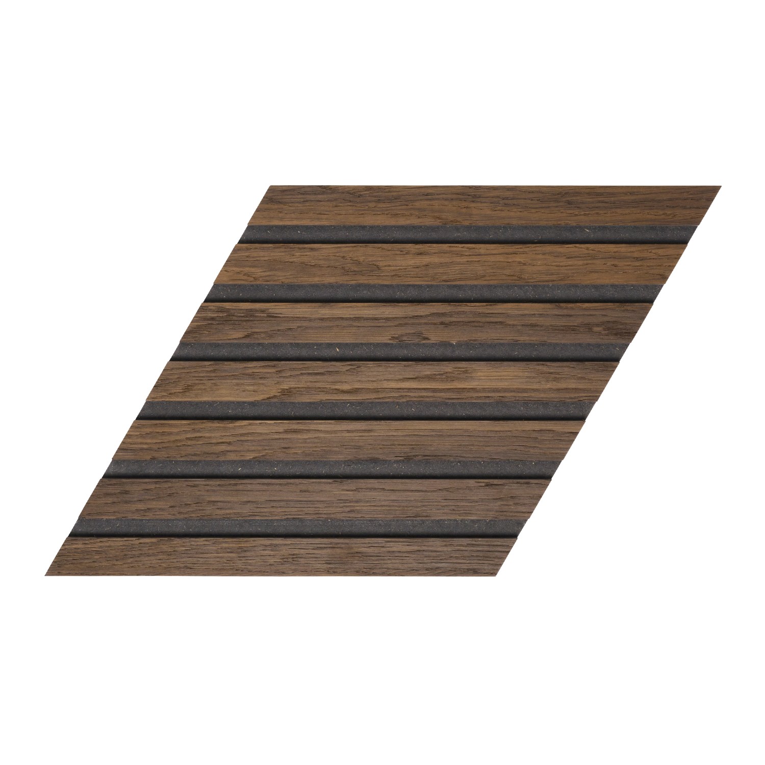 Designpaneele Raute Geräucherte Eiche MDF Schwarz 26,5 cm x 46 cm 3 Stück