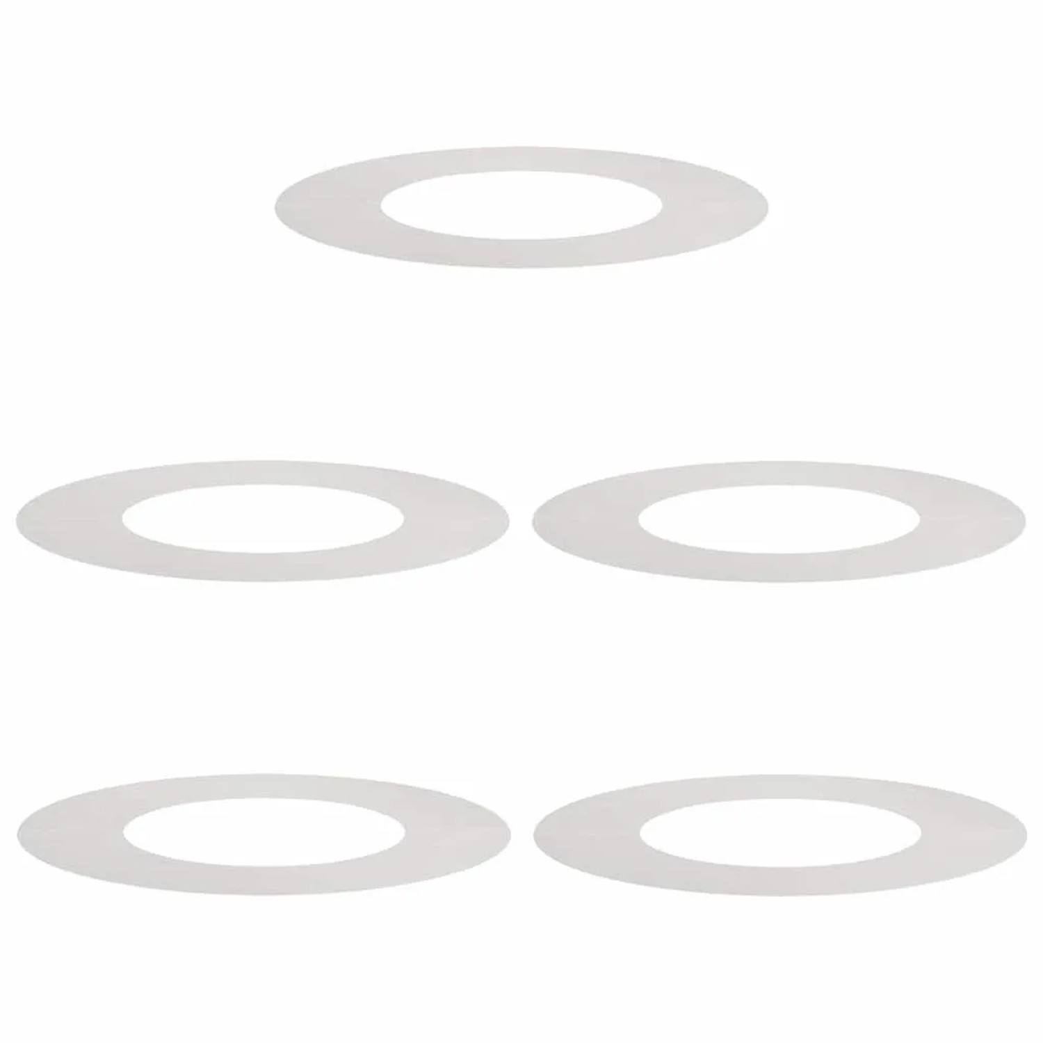 vidaXL Geeignet für Flache Baumringe 5 Stk Silber Ø40/70 cm Edelstahl 873685