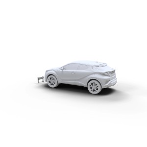 Feuerverzinkte Schake Haltevorrichtung für Parkplatzbeschilderung mit Dübelbefestigung.