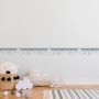 A.S. Création Borte mit Wolkenmuster in Grau-Blau, selbstklebend, für Kinderzimmer, 5 m x 15 cm.