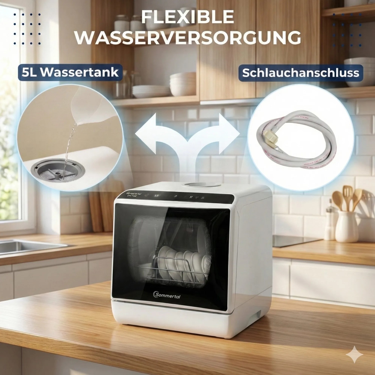 Sommertal Autark Tischspülmaschine SP5 Dual_3