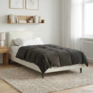 vidaXL Sommerdecke Gepolstert Anthrazit 155 x 220 cm Mikrofaser 42025912