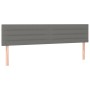 Dunkelgraues Boxspringbett Kopfteil aus Stoff, vidaXL Bett 200x200 cm.
