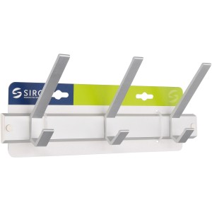 Siro Hakenleiste 1673 aus Aluminium, 330 mm lang, mit 6 Haken für Garderobe.