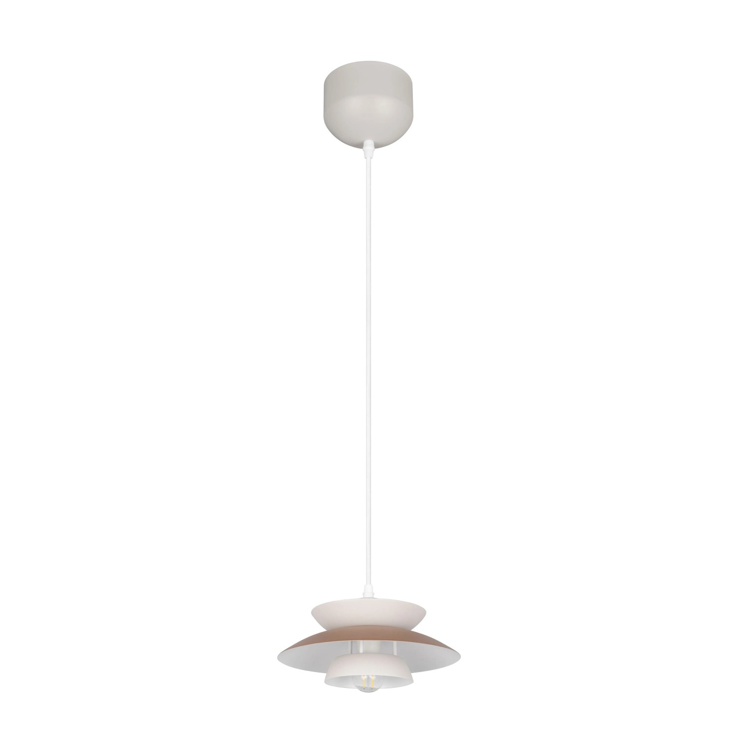 Reality Pendelleuchte Amarila Coffee Warmgrey Metall 25 cm