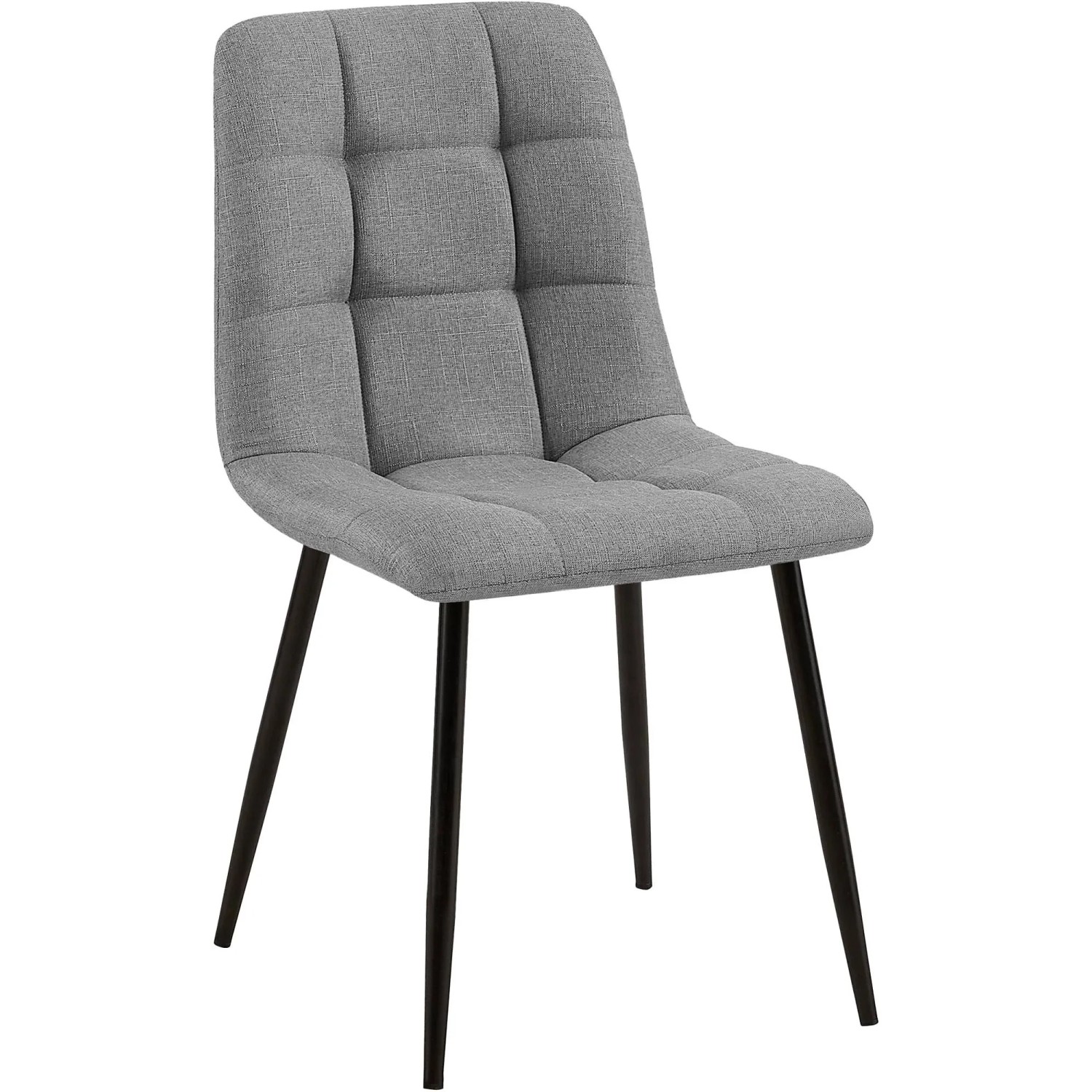 DELUKE Esszimmerstuhl FIGAD Stoff Grau 45x55x84cm Essstühle Esszimmerstühle Küchenstühle Wohnzimmerstühle
