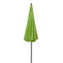 Geschlossener, grüner Doppler Balkonschirm Sunline Ø 200 cm mit Schieber.