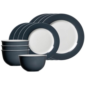 Ritzenhoff & Breker DOPPIO Basic-Set 12-teilig Anthrazit