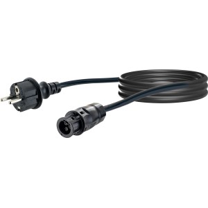 Schwaiger Anschlusskabel Betteri auf Haushaltsstecker (Typ F), 5 m, für Solaranlagen.