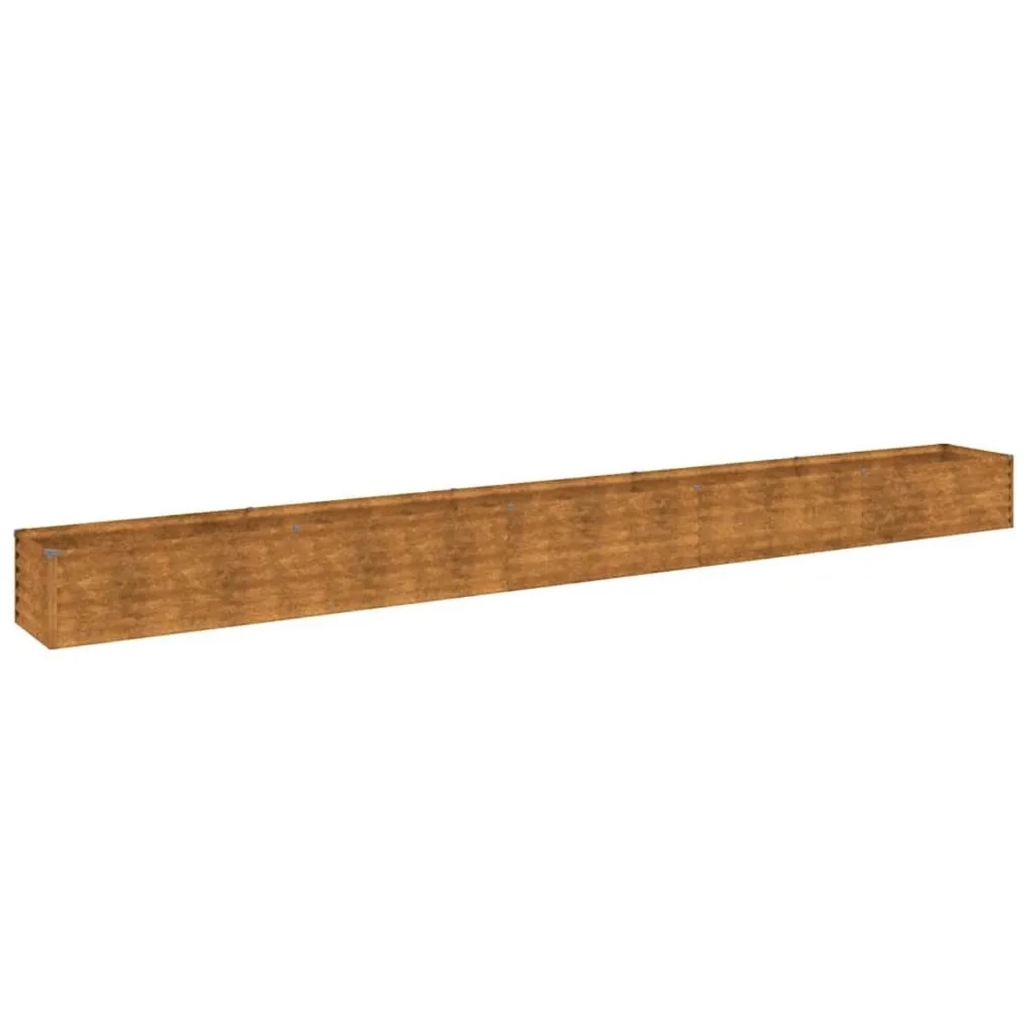 DELUKE Hochbeet Aus Cortenstahl AKSEL Unten Offen Hochbeet Metall Pflanzenbeet Metall Metall Blumenbeet Gemüsebeet 482x50x36cm