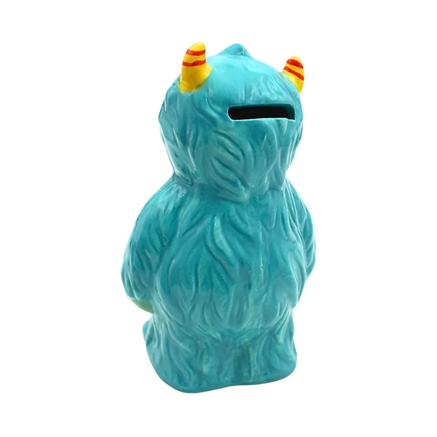 Dekohelden24 Sparfigur Spartier Spardose Sparbüchse Kinderspardose Sparschwein als Monster in Blau aus Keramik L/B/H 11 x 11 x 17 cm_5