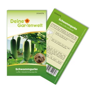 Samenpackung für Schwammgurke (Luffa cylindrica) von Deine Gartenwelt.