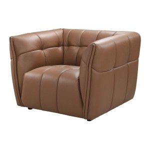 Vente-unique Sessel Mit Gerader Rückenlehne Dugori Camel 106.5 cm
