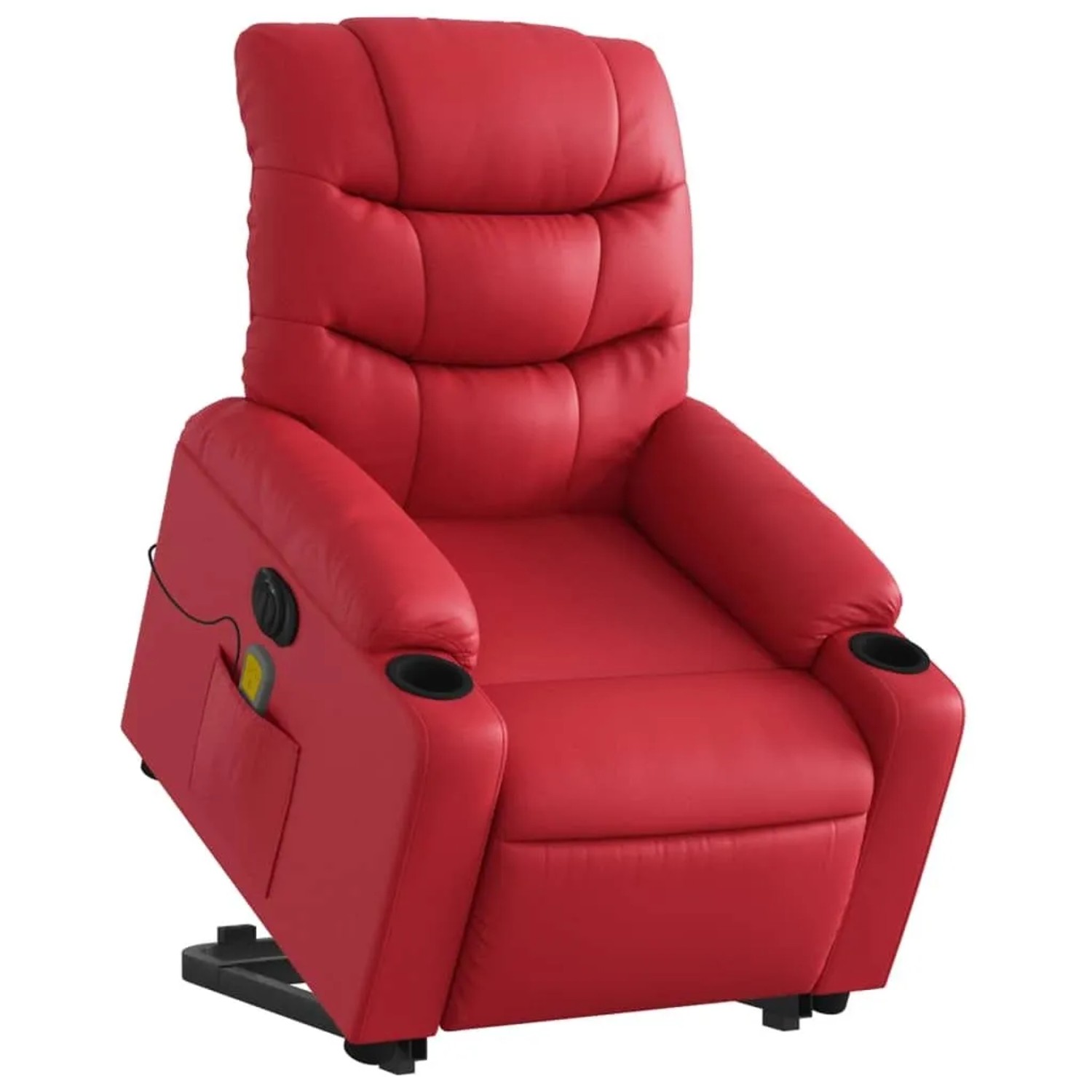 vidaXL Massagesessel mit Aufstehhilfe Elektrisch Rot Kunstleder 3206625 günstig online kaufen