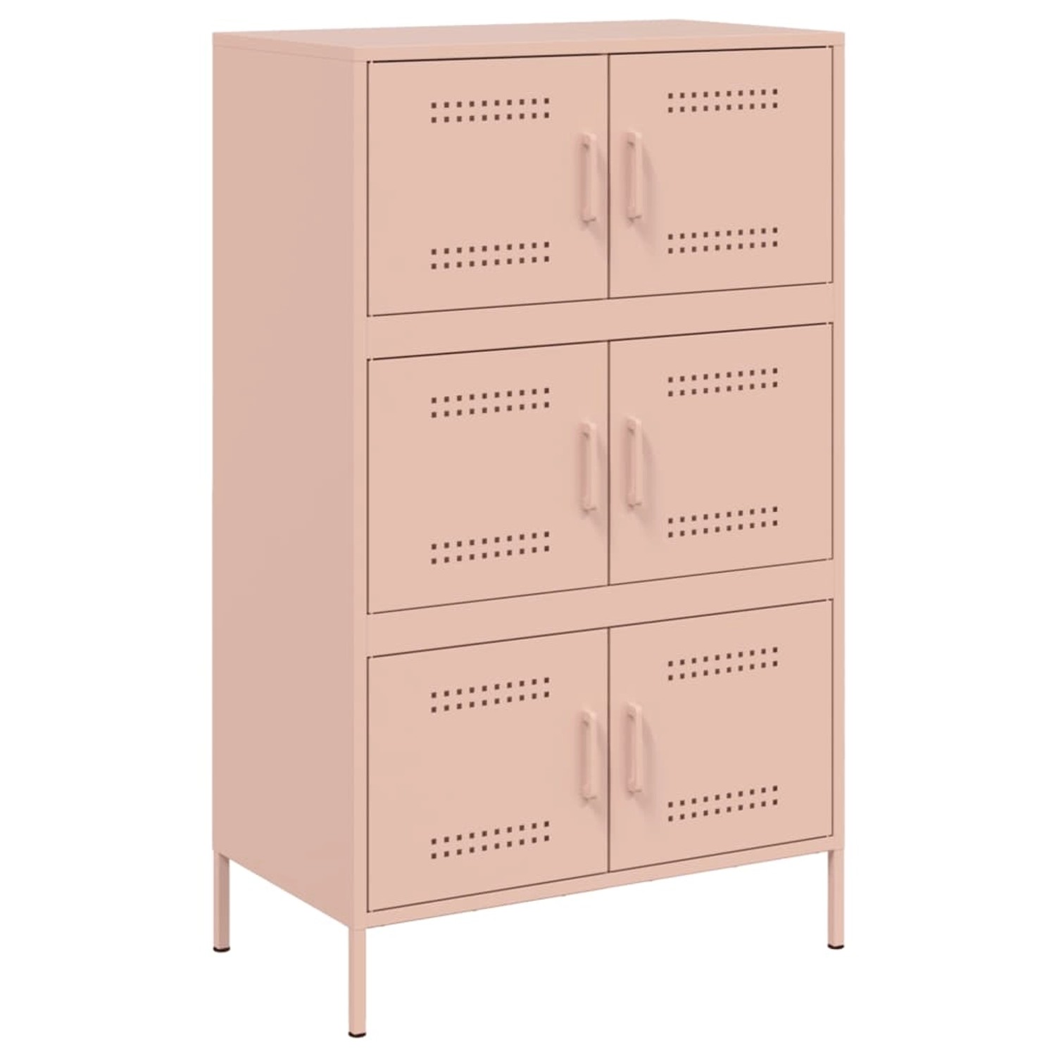 vidaXL Highboard Rosa 68x39x113 cm Stahl 842959 günstig online kaufen