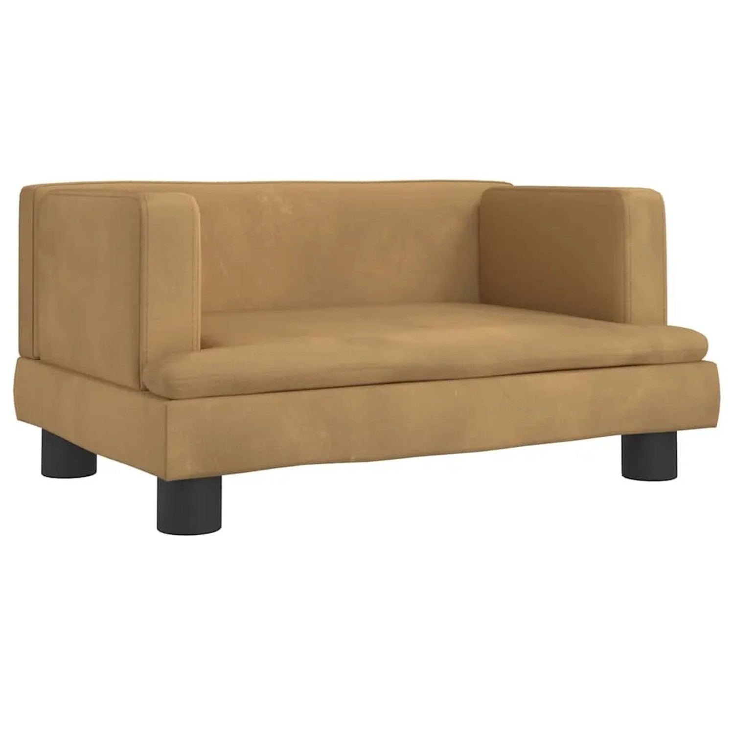 vidaXL Hundebett Braun 60x40x30 cm Samt 171911