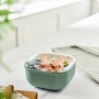 Rotho Frischhaltedose Ela 1 l in Mistletoe Green, Vorratsdose mit transparentem Deckel.