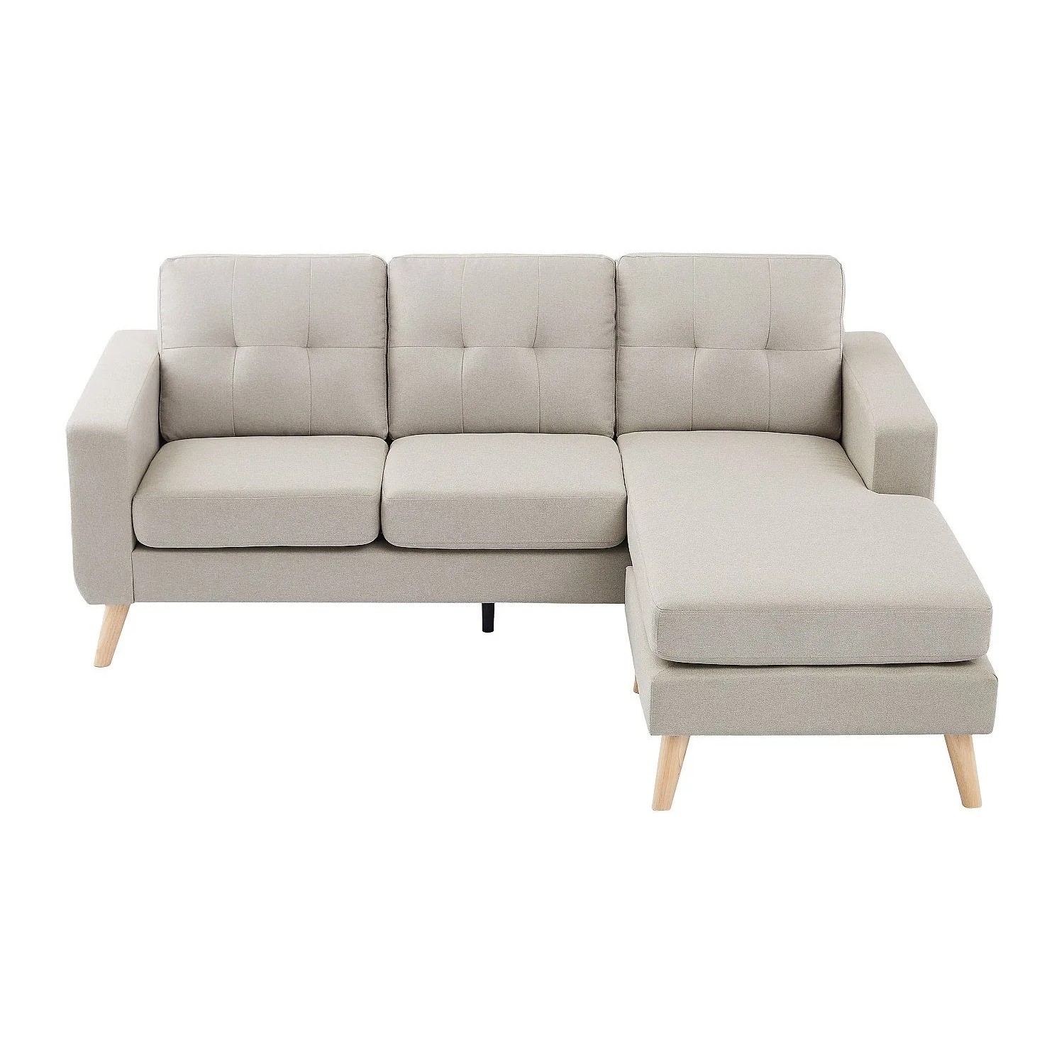Vente-unique Sofa Ohne Schlafmöglichkeit Bartolome Beige 198 cm