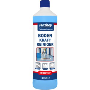 Flasche Putzboy Boden-Kraftreiniger 1 l für Fliesen, Stein, Linoleum und Kunststoffböden.