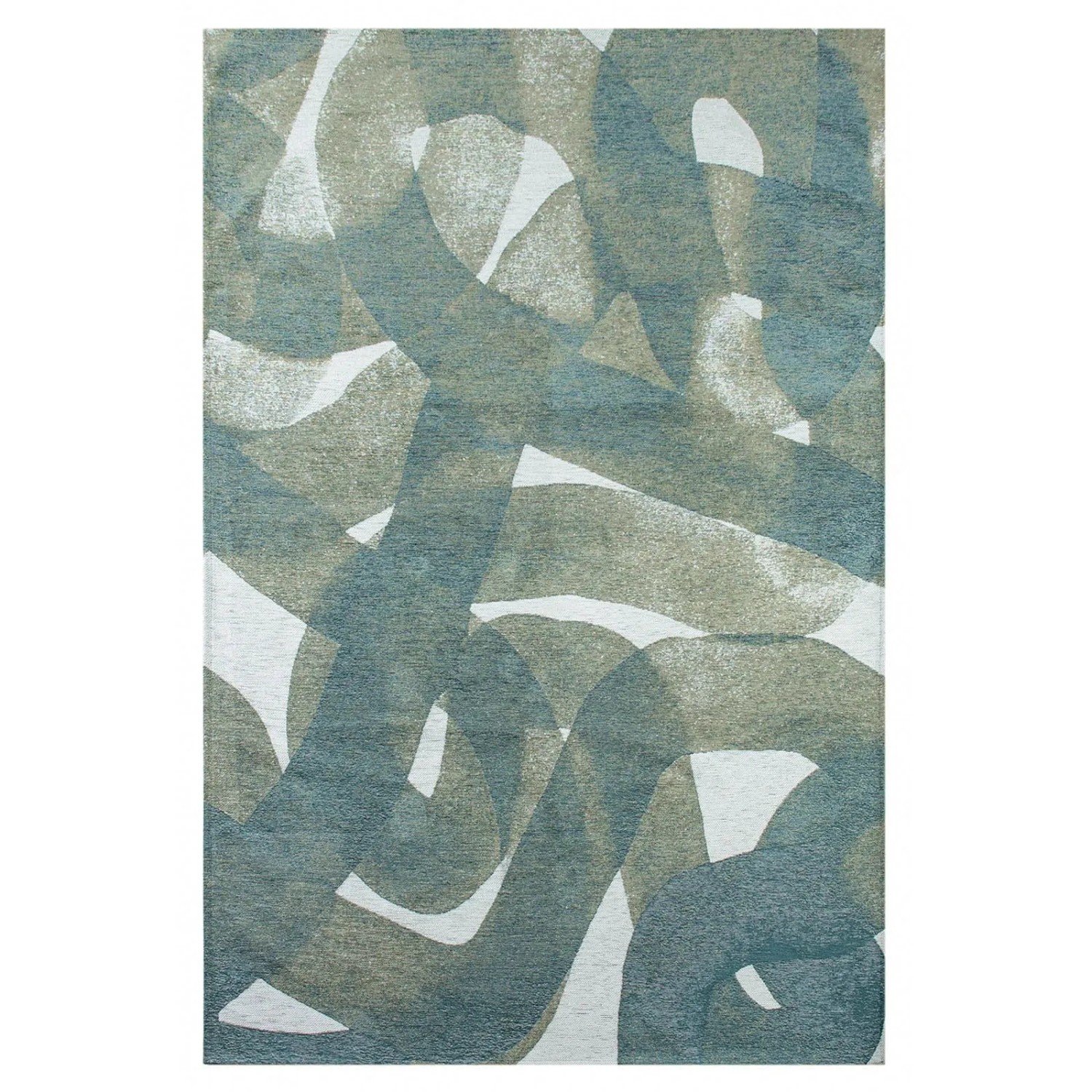 Lola&Moi Teppich Teal Silber 170x240cm