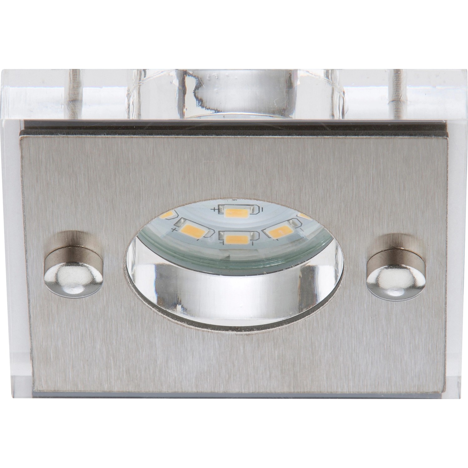 Briloner LED-Einbauleuchte Attach 1er-Set starr Nickel matt