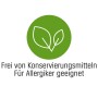Symbol: Innenfarbe ohne Konservierungsstoffe, für Allergiker geeignet.