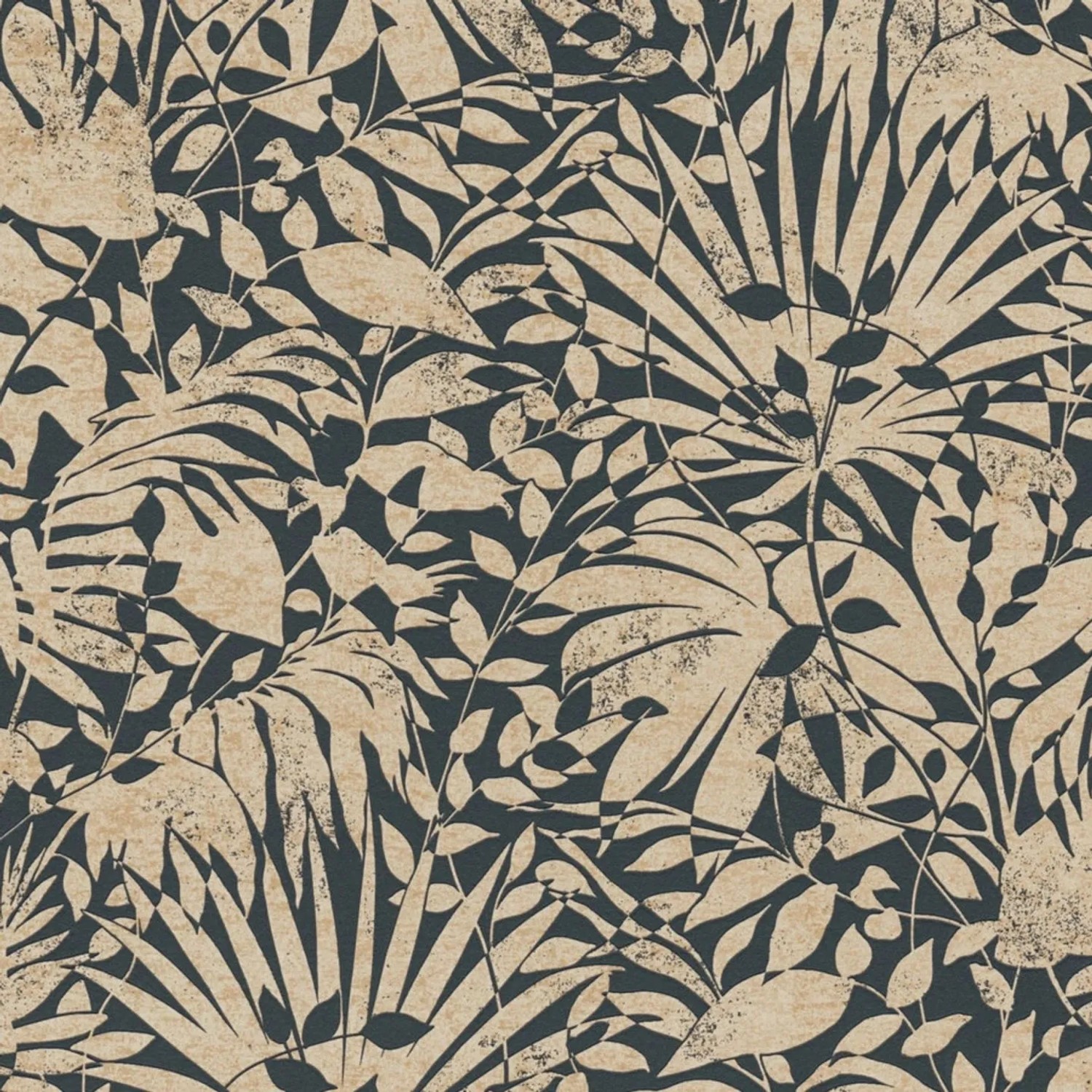 Tadessi Tapete Floral M1-No.4069 Vliestapete in Schwarz