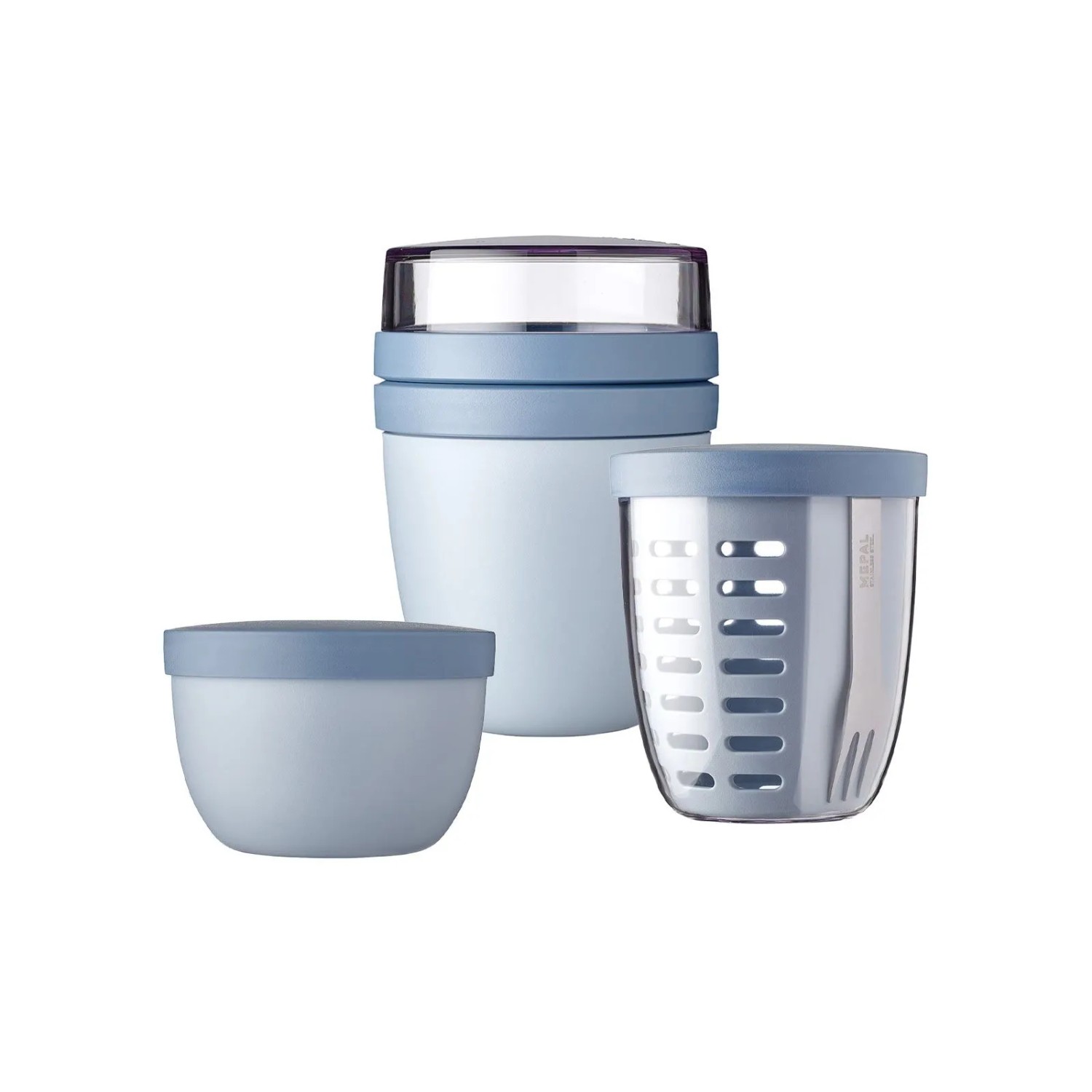 Mepal Ellipse Pot-Set 3-teilig Nordic Blue