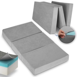 Beautissu VS95 Visco Klappmatratze 201x90x14cm Grau