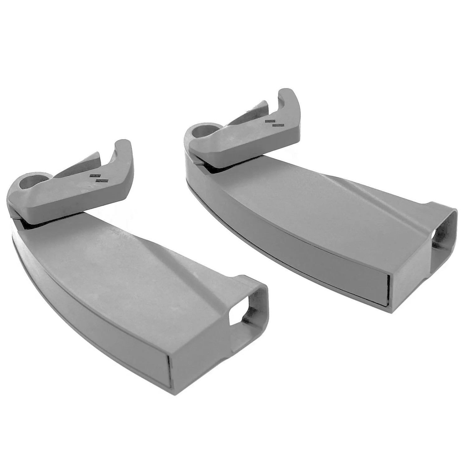 Kesseböhmer SoftStopp Plus Dämpfer Links Ausschwenkbar Grau für LeMans II 2er Set