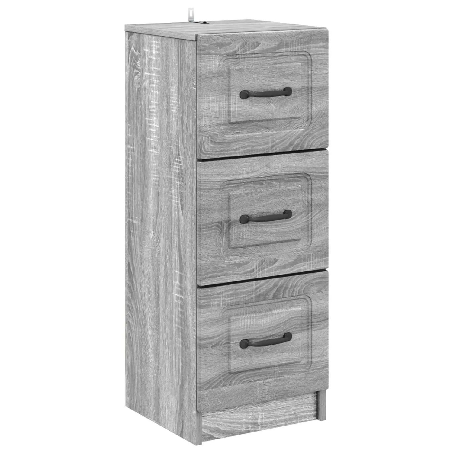 vidaXL Schubladenschrank Graues Sonoma 33 x 34,5 x 87 cm Holzwerkstoff 895771