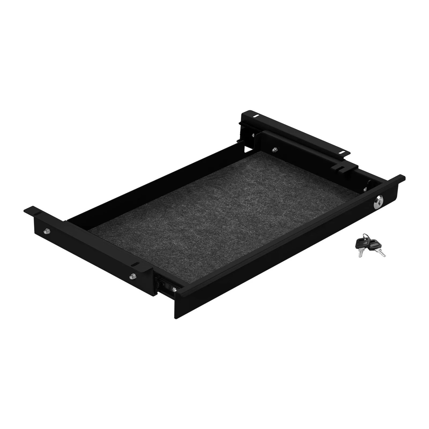 SOTECH CAVO Unterbau Dokumentenschublade 500 x 265 x 45 mm Schwarz Abschließbar