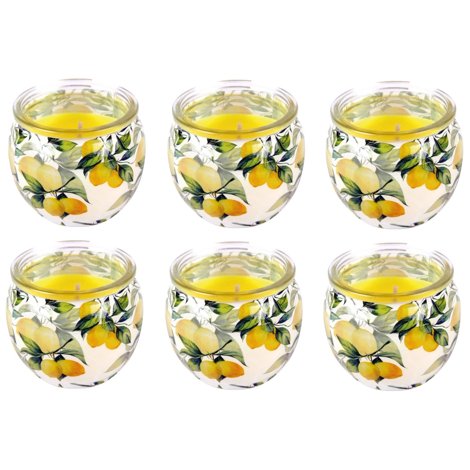 HS Candle Duftkerze Motiv 6er Pack Lemon günstig online kaufen