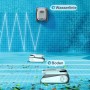 Pool Royal Akku-Poolroboter bei der Reinigung von Boden, Wand und Wasserlinie im Pool.