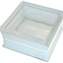 Quadratischer Betonglas Vollsicht Glasbaustein (19x19x10cm) für den Boden.