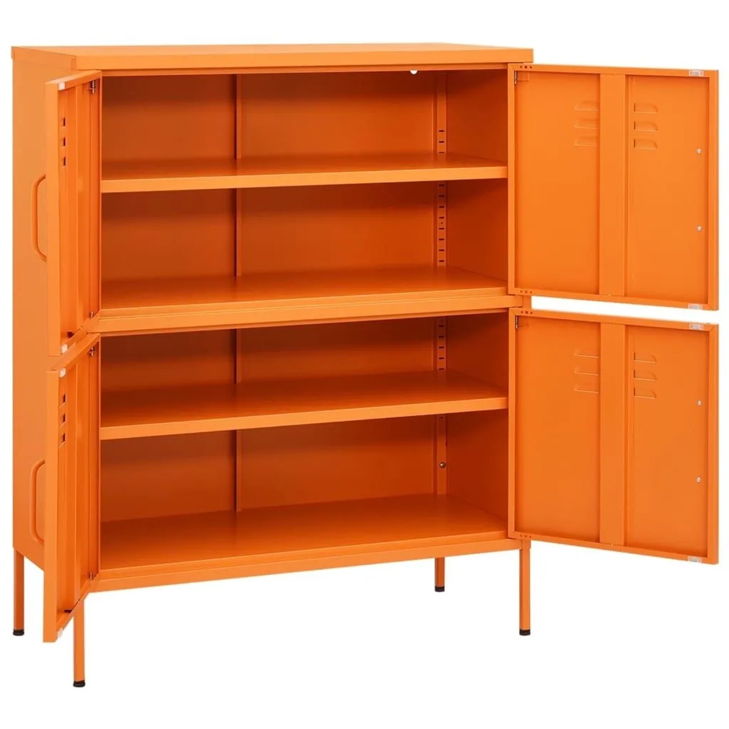 vidaXL Lagerschrank Orange 80x35x101,5 cm Stahl 336138_6