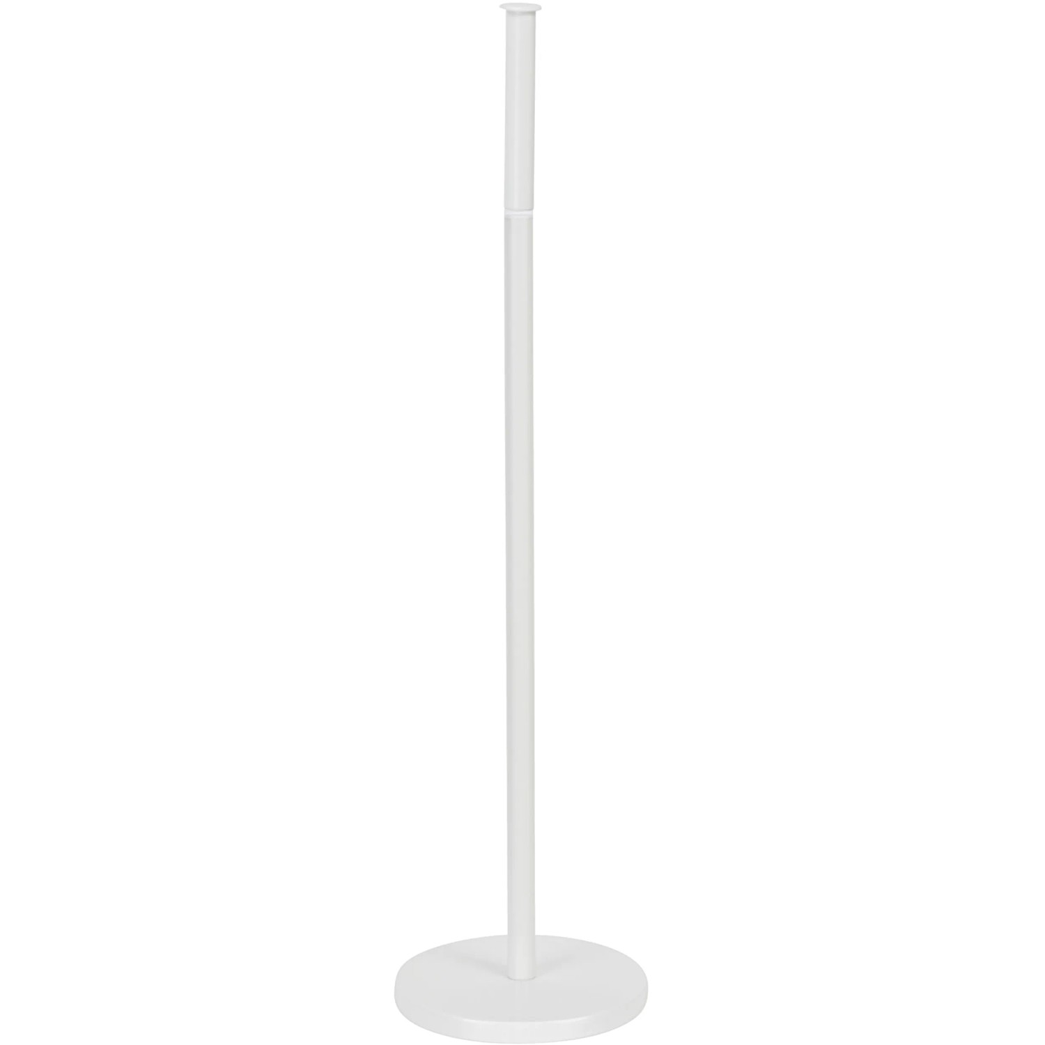 Weißer Wenko Stand Toilettenpapierhalter 2 in 1 aus Stahl, mit Platz für bis zu 4 Rollen.