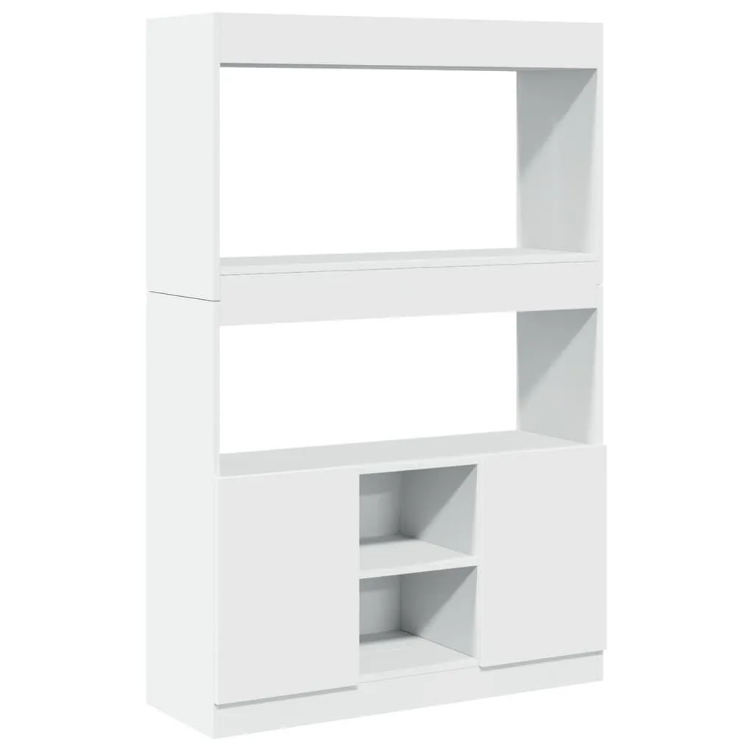vidaXL Highboard Weiß 92x33x140 cm Holzwerkstoff 3309609