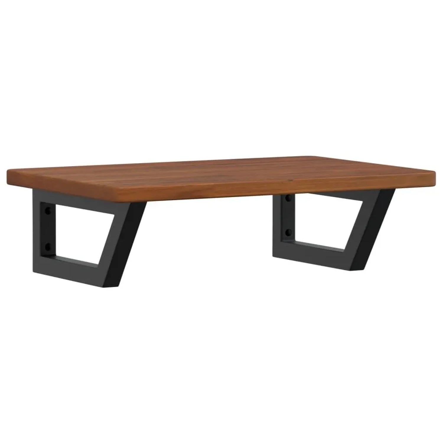 vidaXL Waschtischplatte mit Halterung Stahl und Massivholz Eiche 3302351 günstig online kaufen