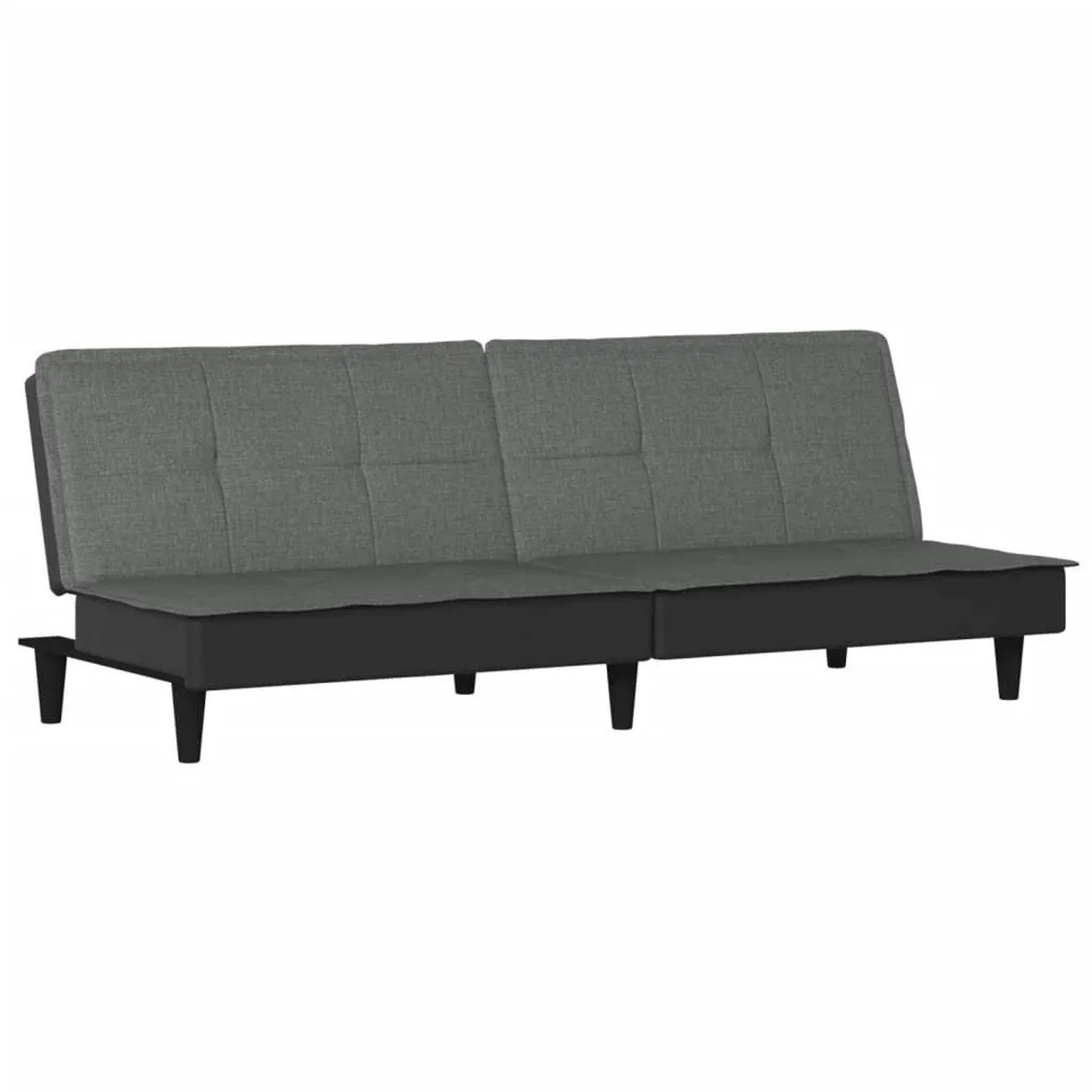 vidaXL Schlafsofa Dunkelgrau Stoff 351914