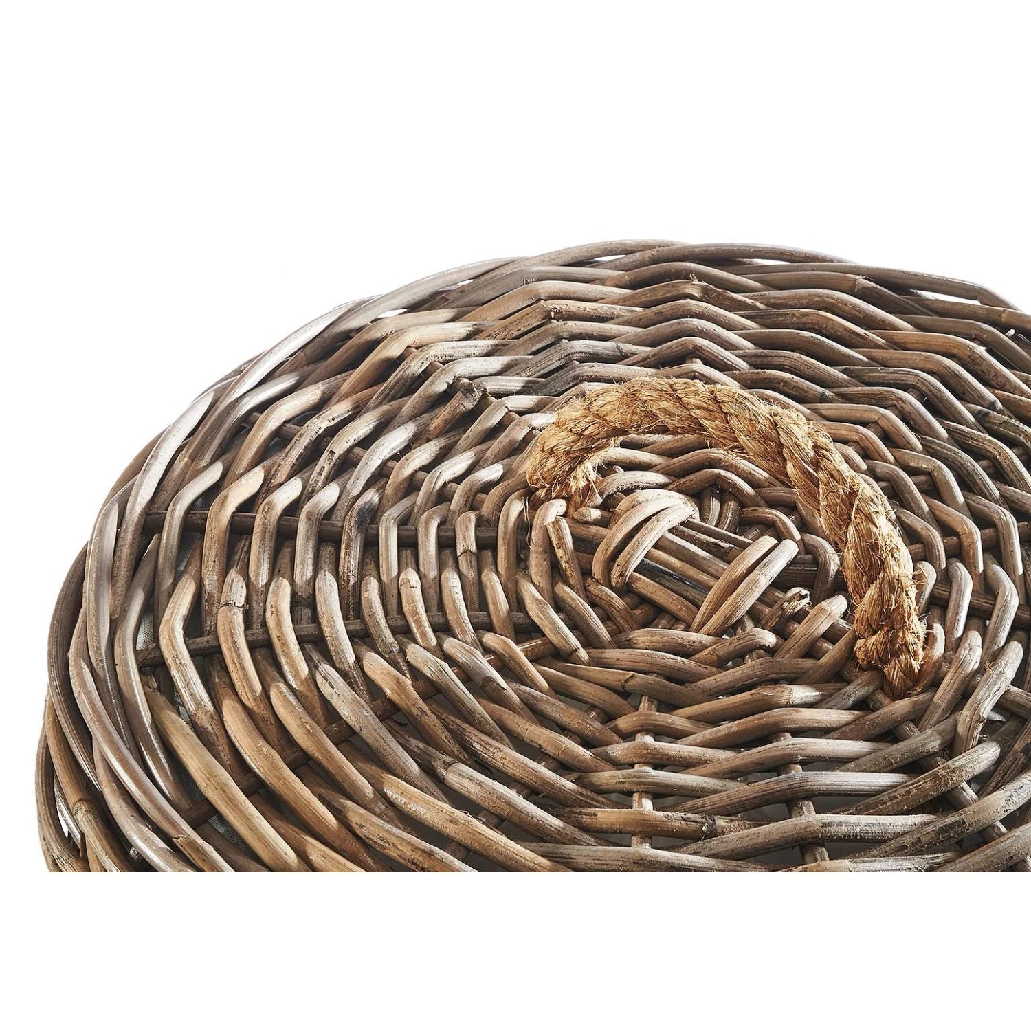 Kobolo Wäschekorb Rattankorb Aufbewahrungskorb Rattan Kubu Grey_3