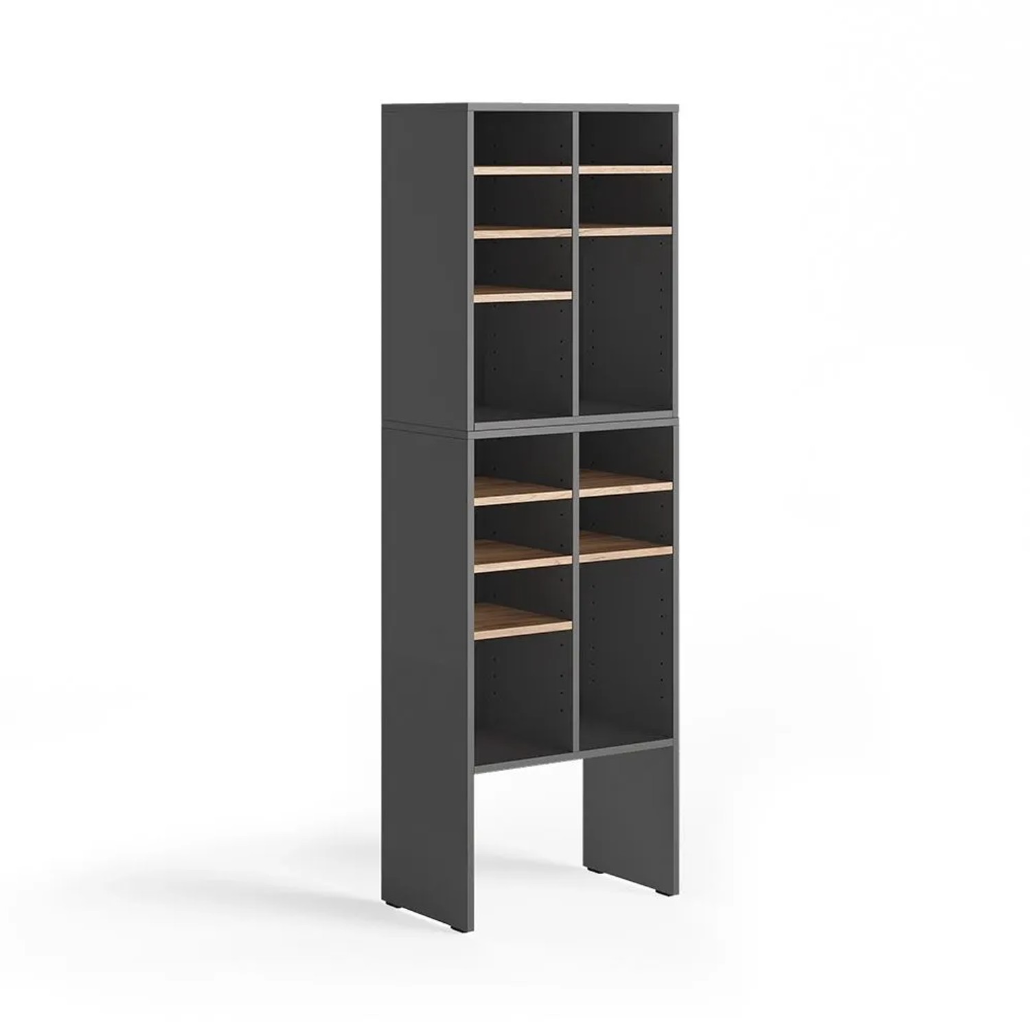 Vicco Schuhschrank-Set Lysander Anthrazit/Goldkraft Eiche 53 x 66 2 Teile Art Nr 62680