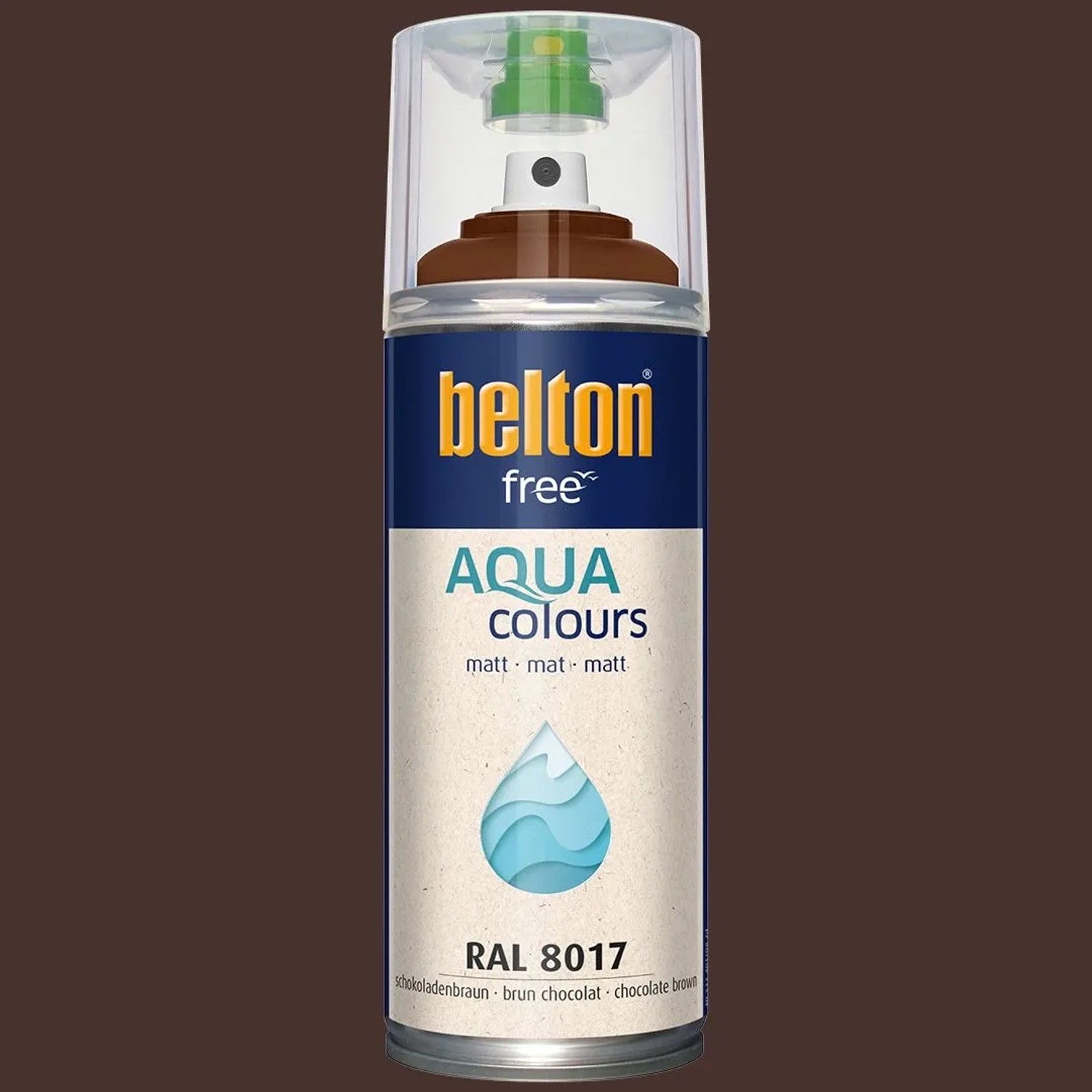 Belton Free AQUAcolours Buntlack RAL 8017 Schokobraun matt 400 ml_6