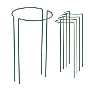 TTL GARDEN Strauchstütze 70x40cm 4er Set Pflanzenhalter für Stauden Sträucher Rosen Rankhilfe aus Metall