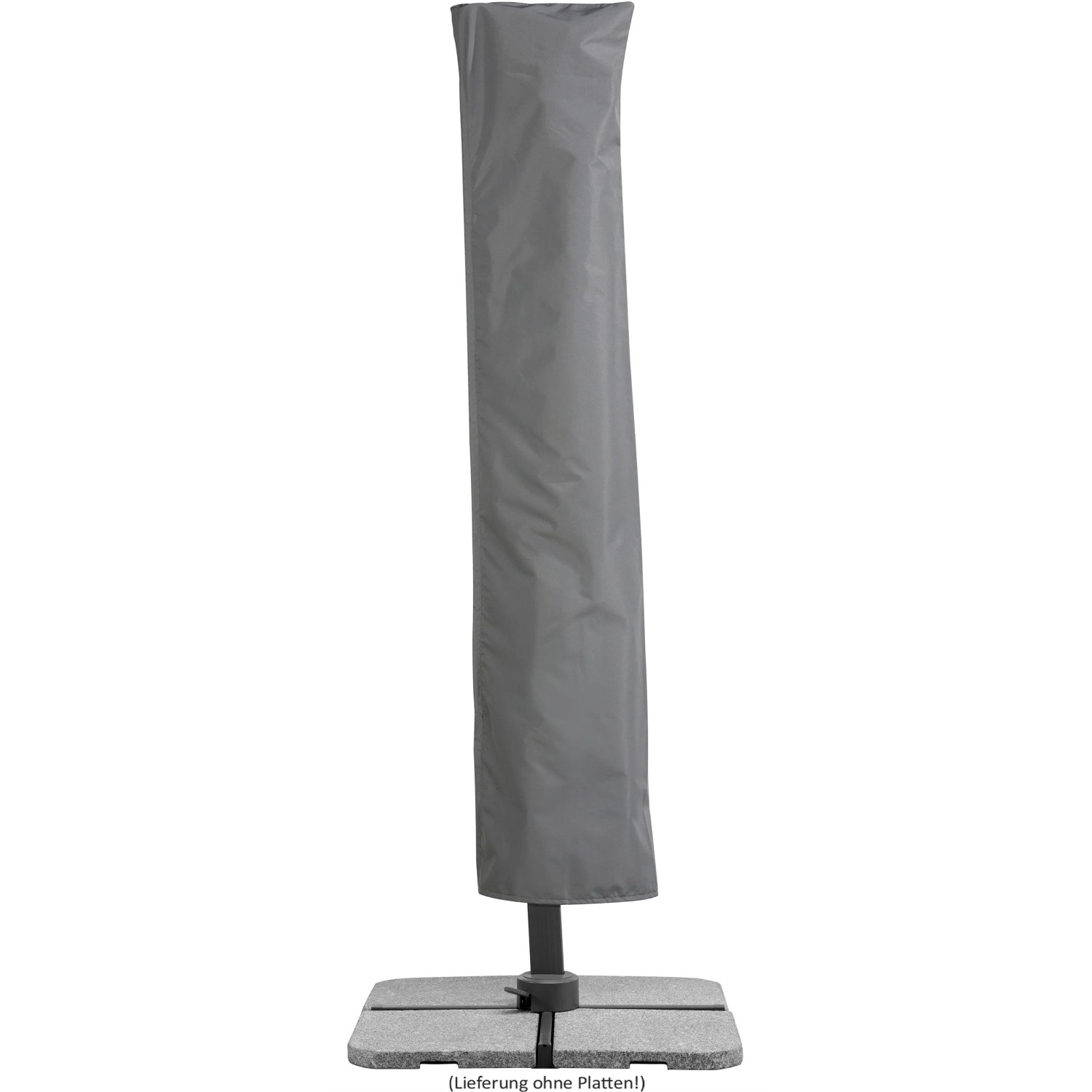 Schneider Ampelschirm Rhodos Grande 400x300 cm Natur mit Schutzhülle und Plattenständer.