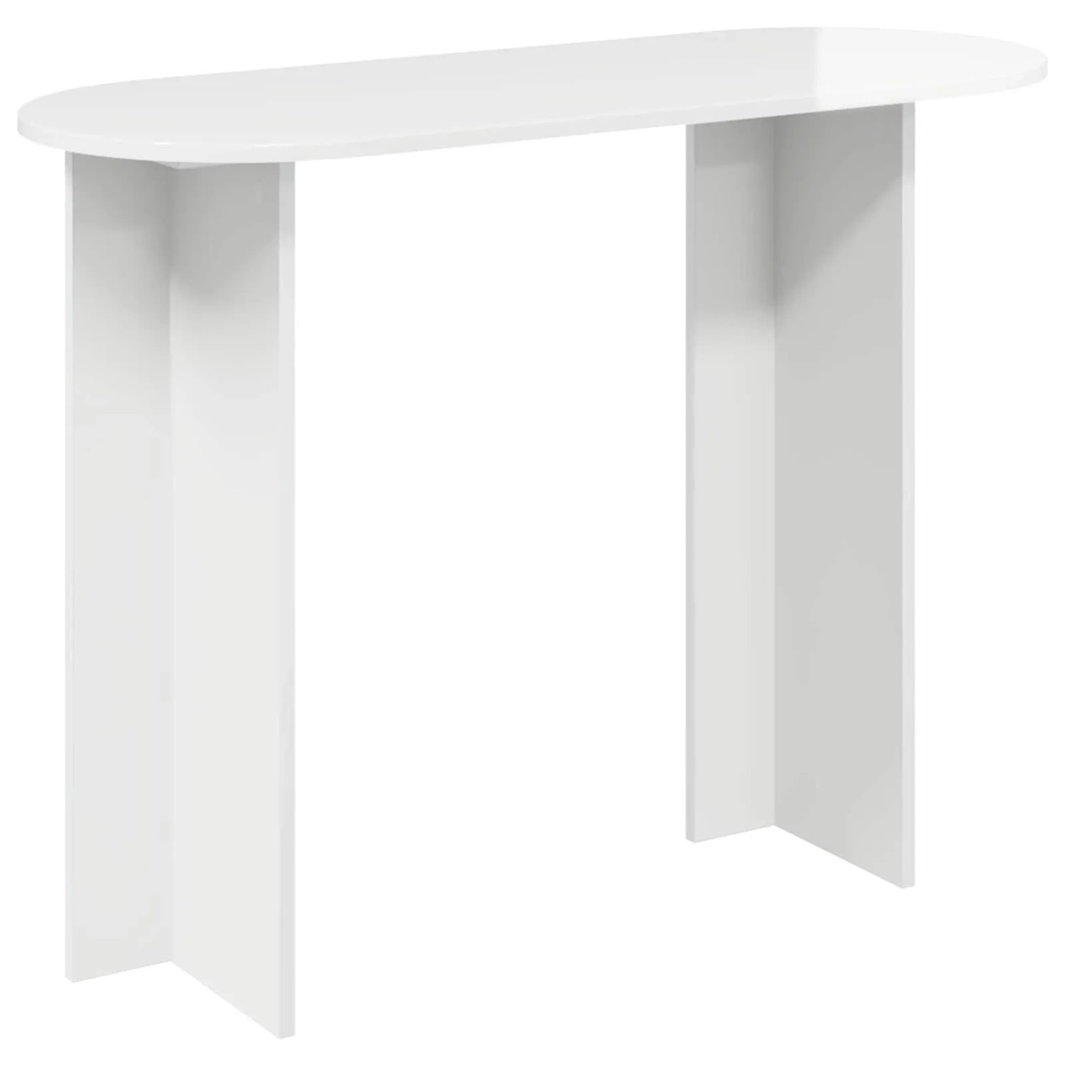 vidaXL Konsolentisch Hochglanz Weiß 100 x 39,5 x 75 cm Holzwerkstoff 8001153