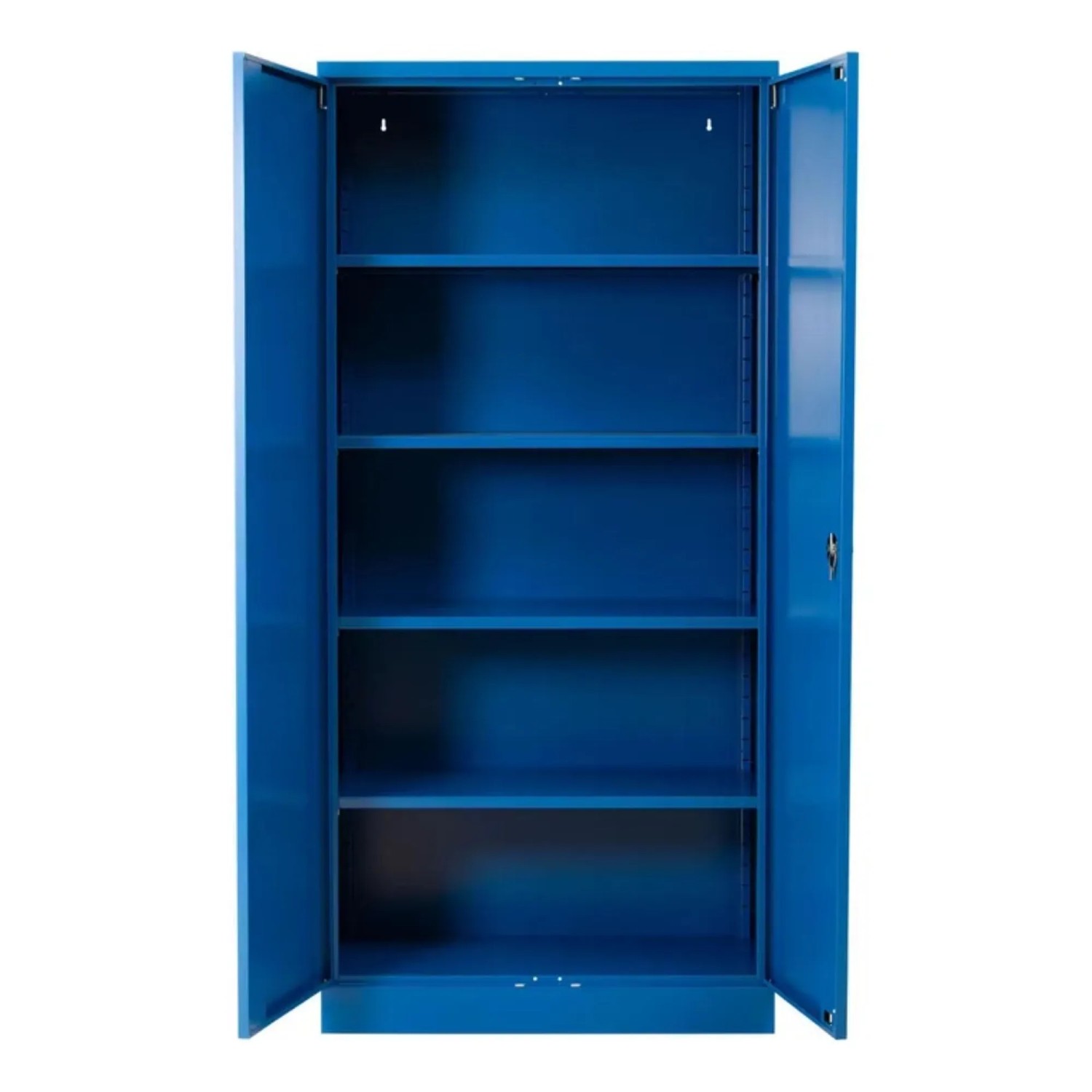 PROREGAL Stahlschrank Bee 7 Fachböden HxBxT 195 x 92 x 42 cm Pulverbeschichtetes Fachbodenmaterial Blau & Blau