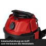 Einhell Nass-Trockensauger TC-VC 2555 A: Detailaufnahme der Kabelaufwicklung am Griff.