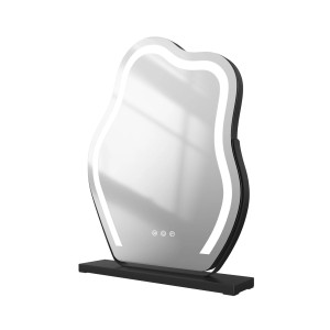 Emke Kosmetikspiegel mit LED-Beleuchtung, 3 Farbtemperaturen, 58x45cm.